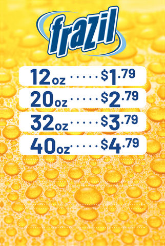 Frazil Price Sign