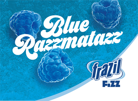 Frazil Fizz Blue Razzmatazz Flavor Card