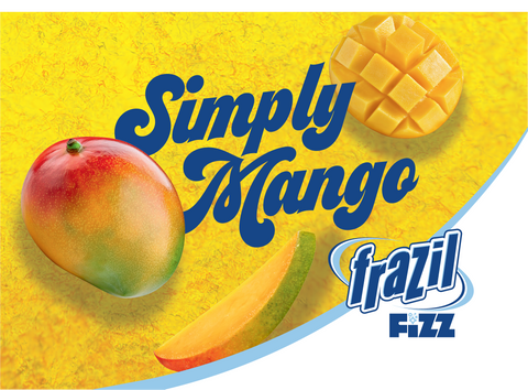 Frazil Fizz Simply Mango Flavor Card
